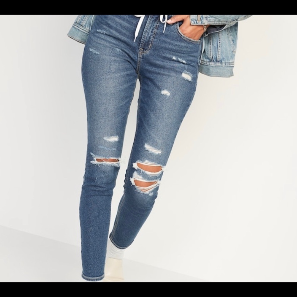 High waisted super skinny long
